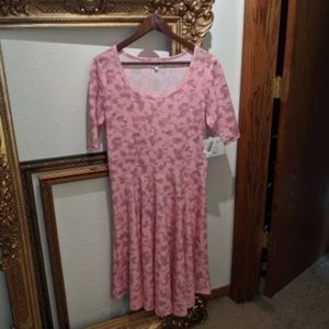 Pink Floral Lularoe Nicole